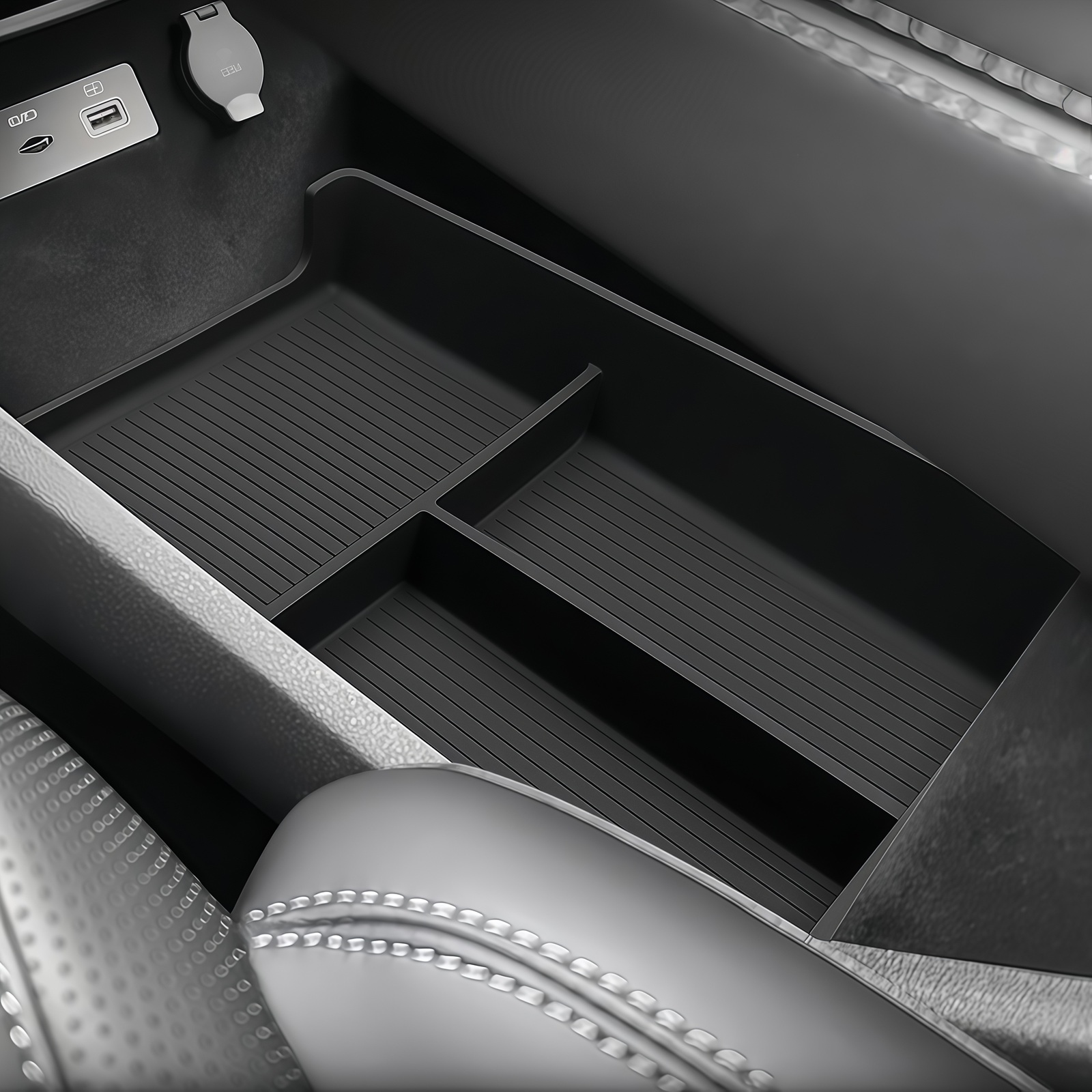 Car Accessories App - Vassoio Organizzatore per Vano Portaoggetti Inferiore