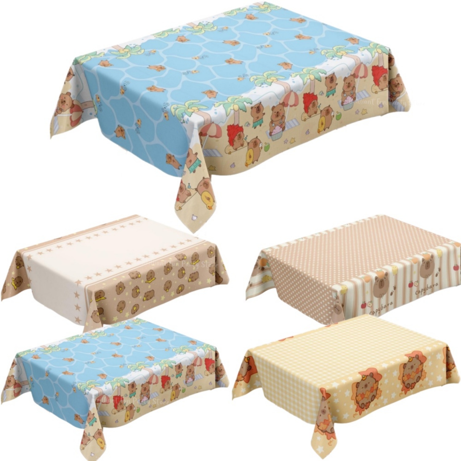 Car Accessories Girly - Simpatico capibara tovaglia per bambini compleanno