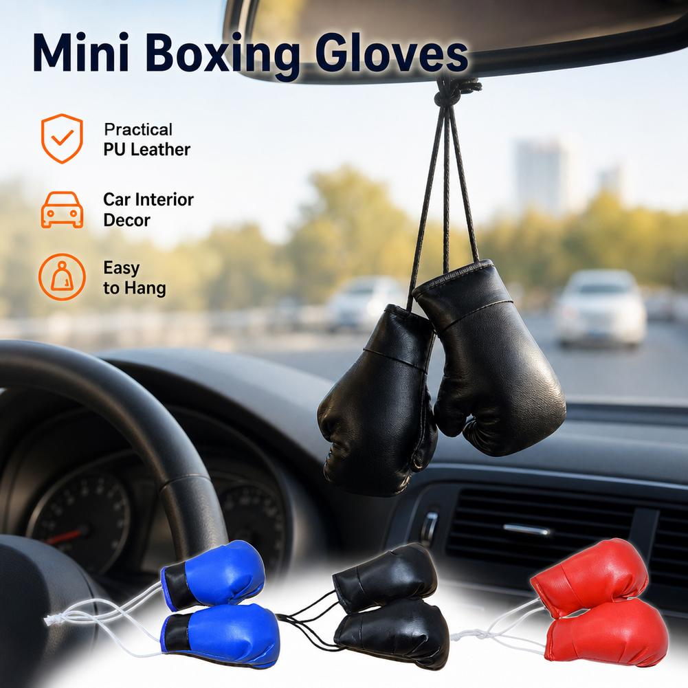 1 Paio di Guantoni da Boxe per - Car Accessories Mirror Hanging recensione e prezzo